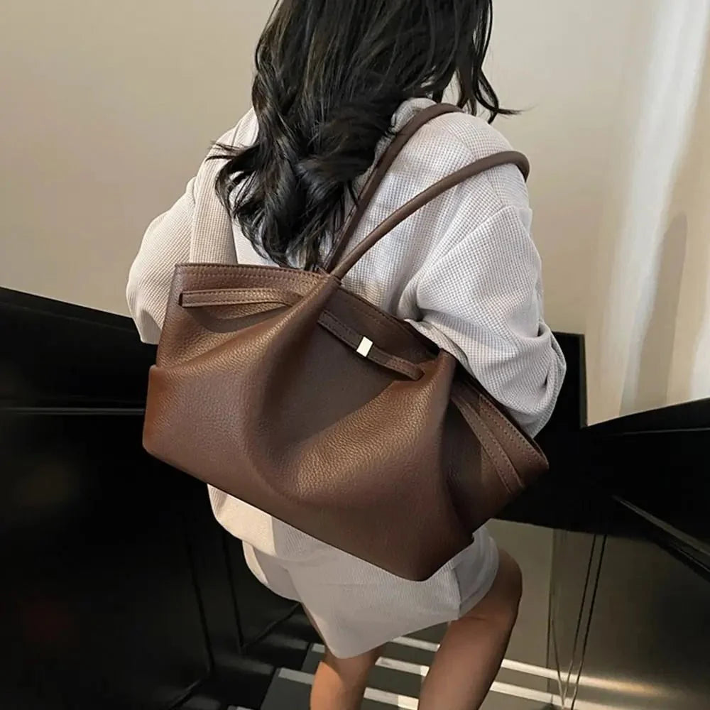 Sandy Structured Shoulder Tote Bag