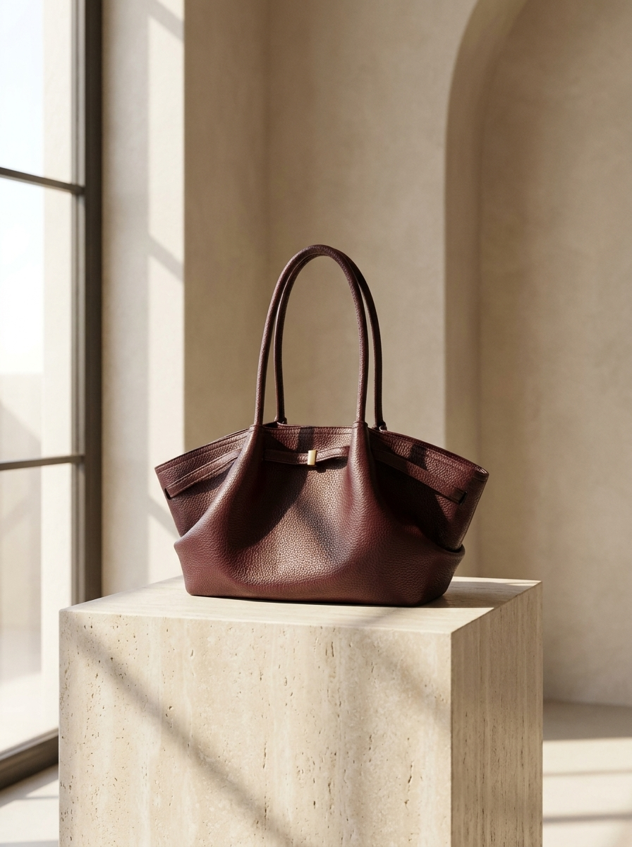 Sandy Structured Shoulder Tote Bag