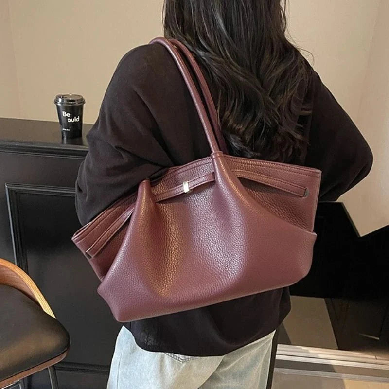 Sandy Structured Shoulder Tote Bag