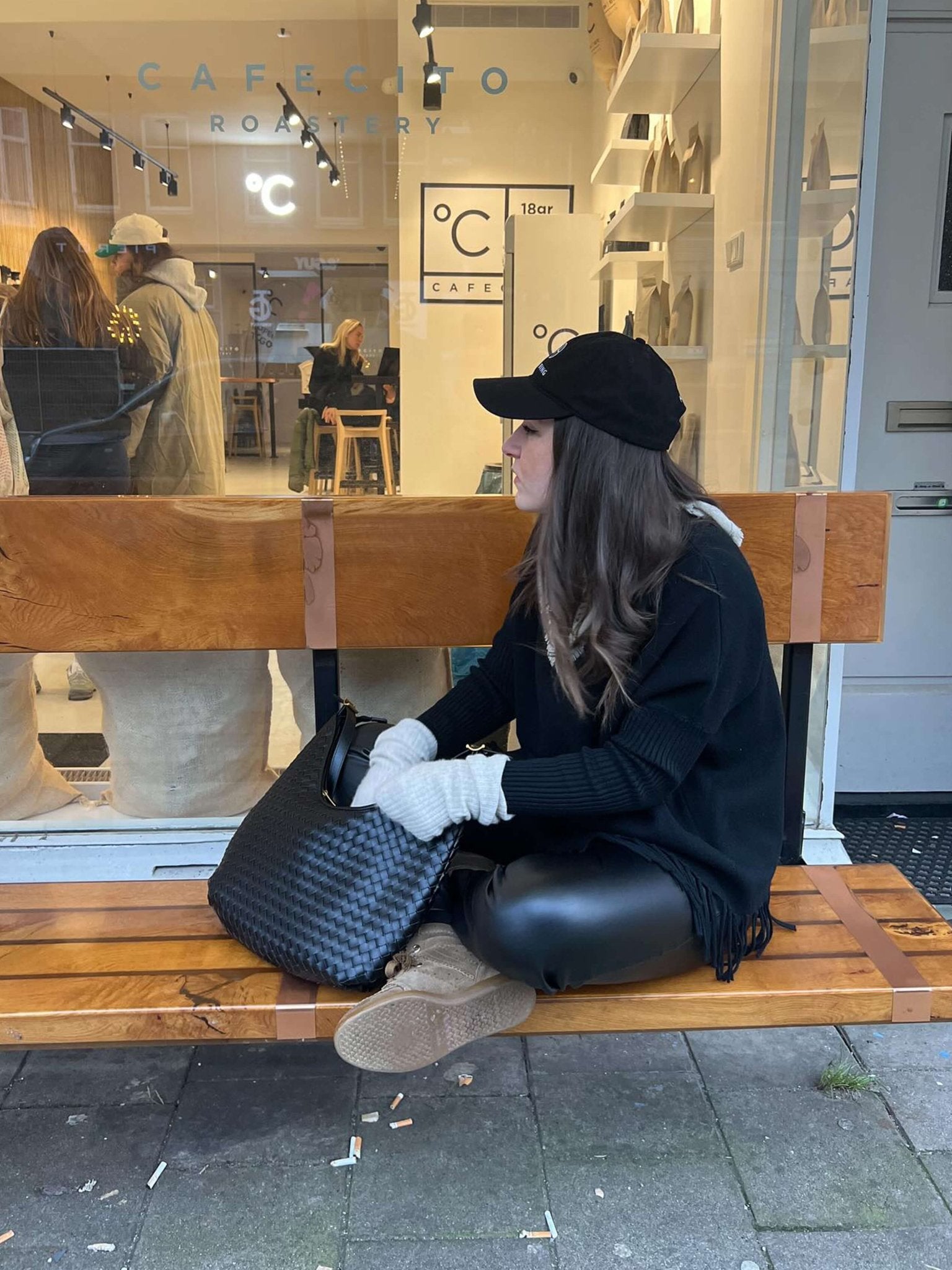 Scarlett Woven Hobo Shoulder Bag