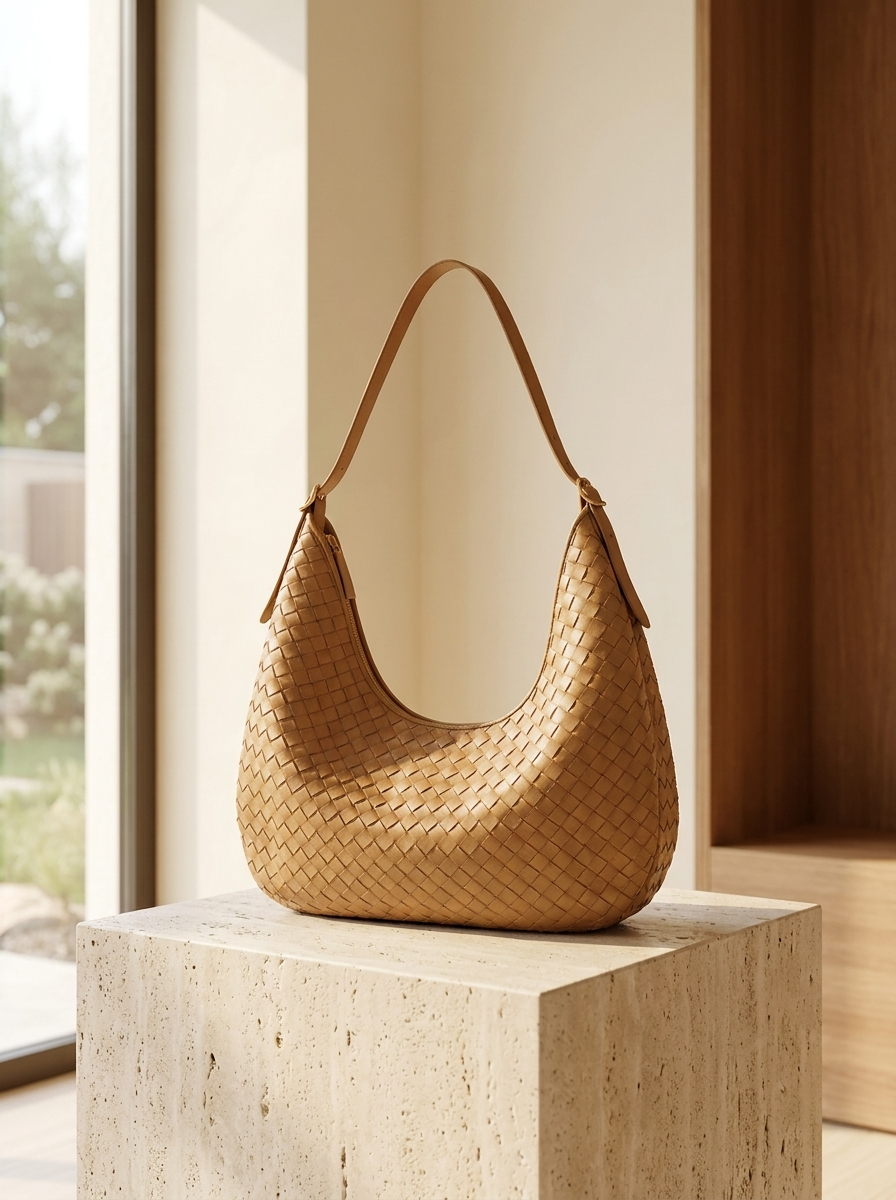 Scarlett Woven Hobo Shoulder Bag