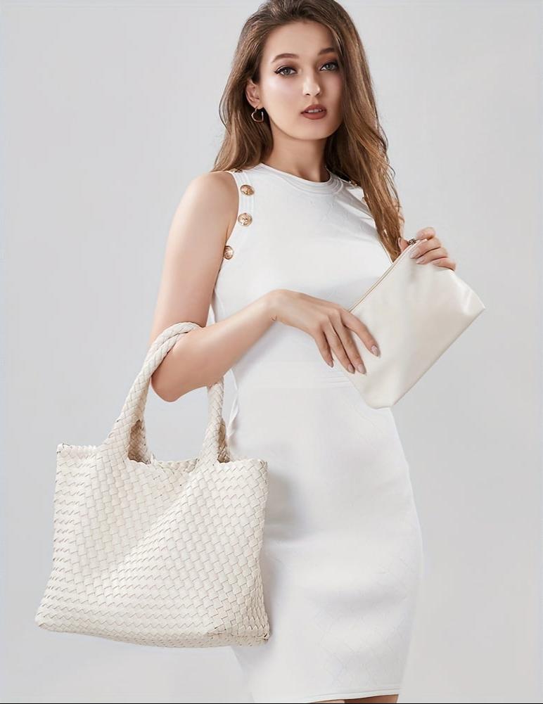 Sienna Woven Tote Bag