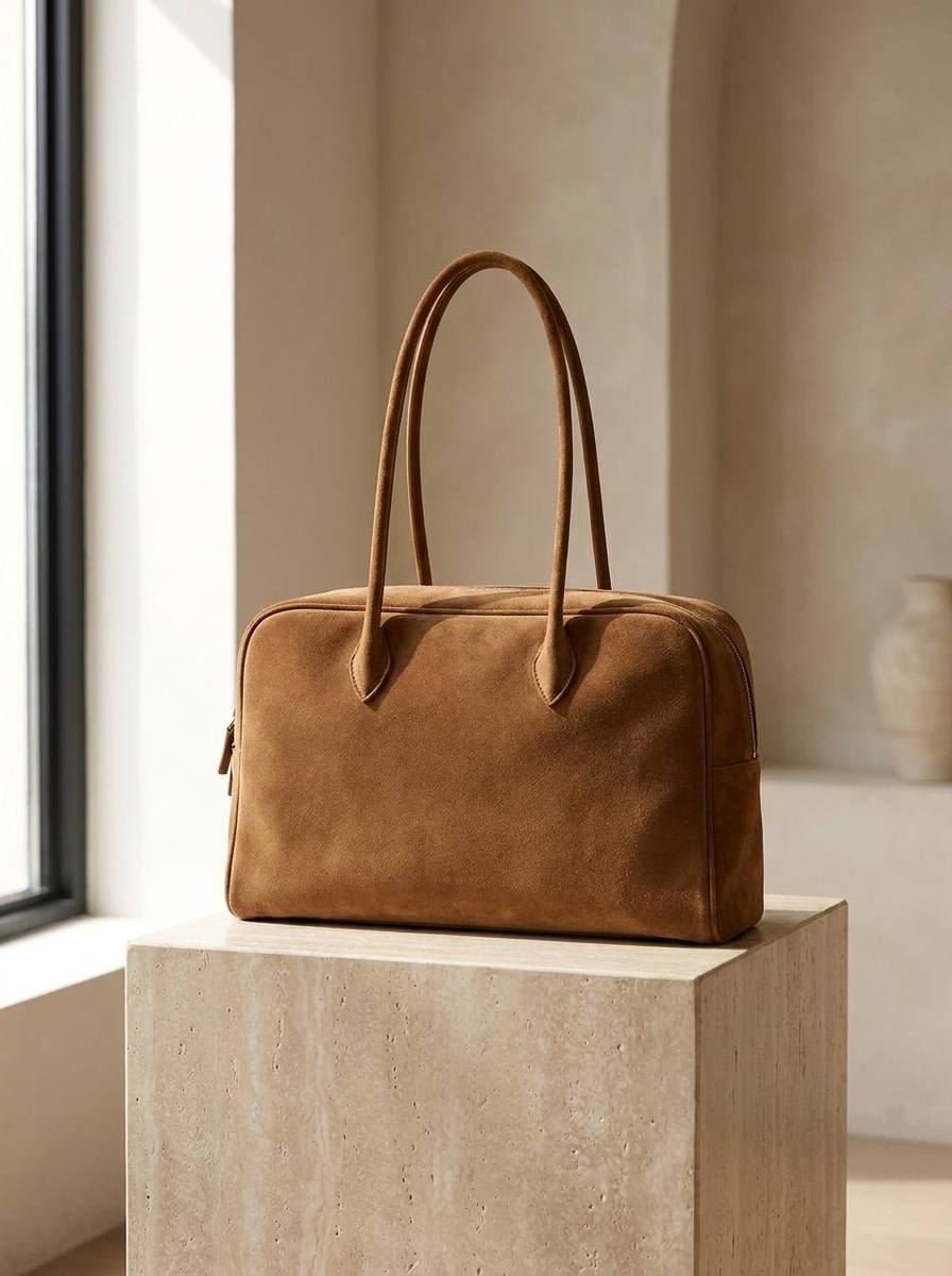 Sophie Suede Carryall Shoulder Bag