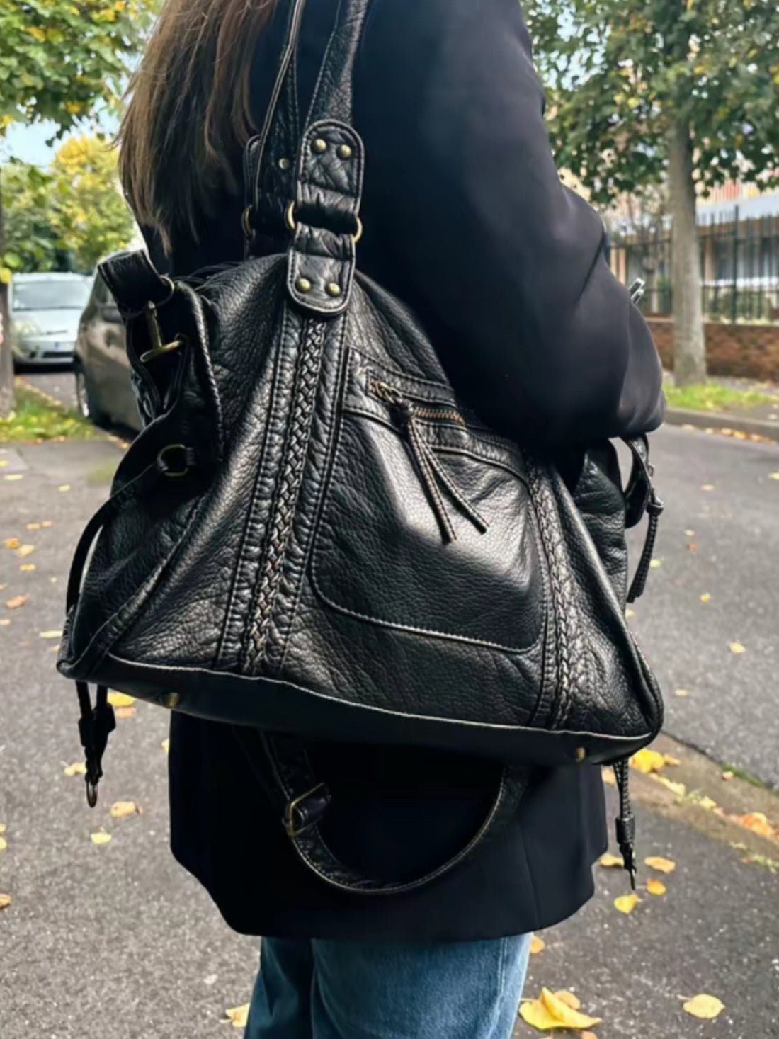 Tanja Vintage Leather Shoulder Bag