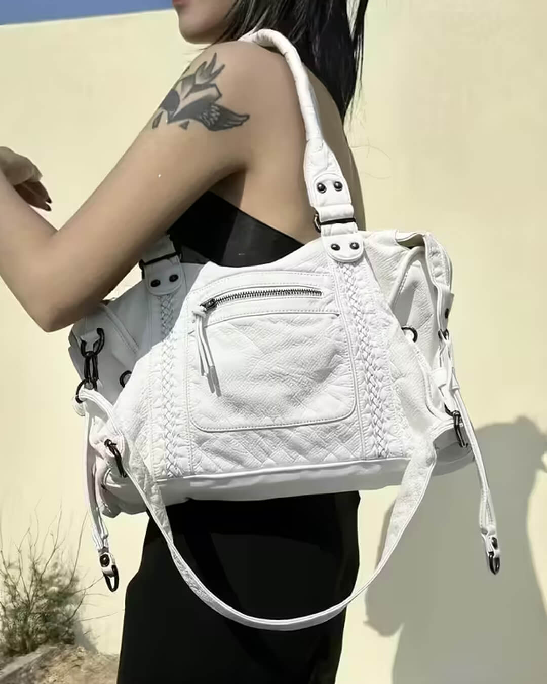 Tanja Vintage Leather Shoulder Bag