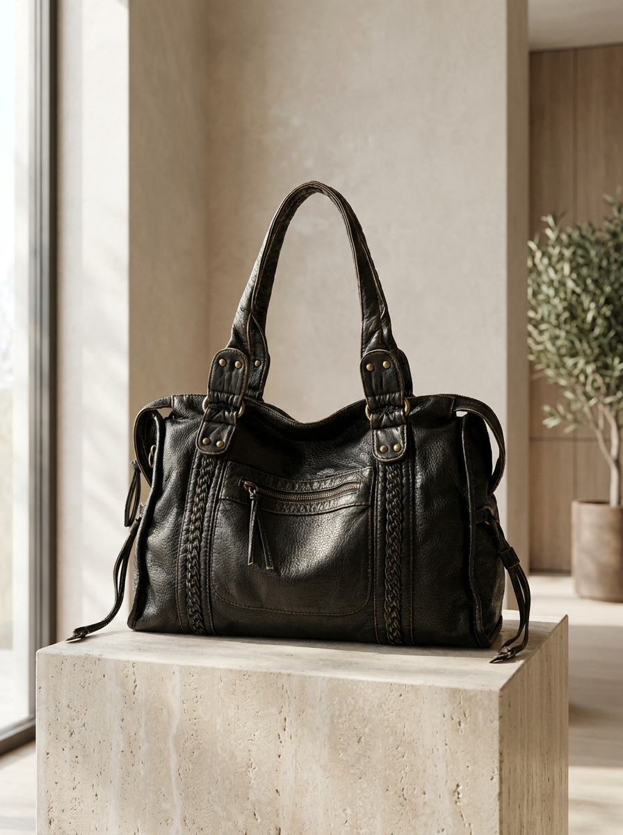 Tanja Vintage Leather Shoulder Bag