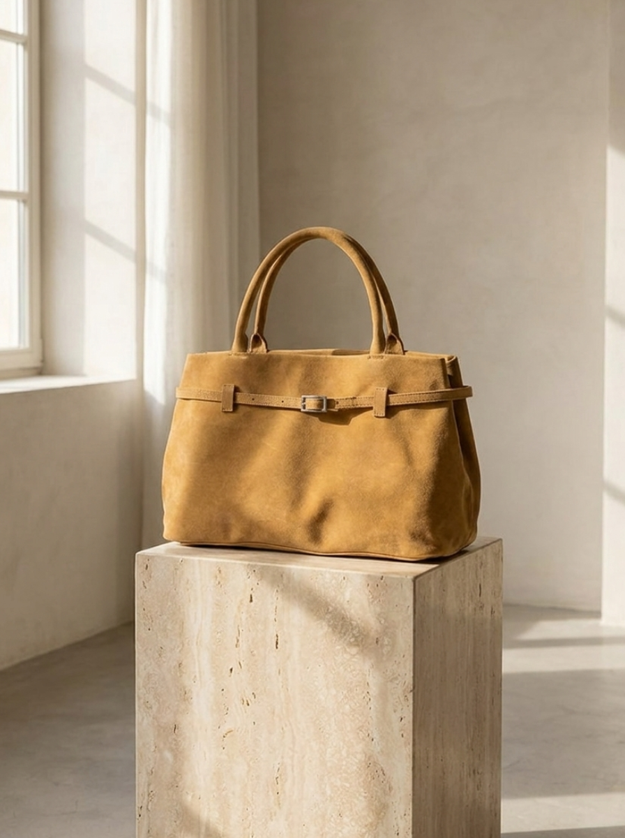 Valentina Suede Carryall Handbag