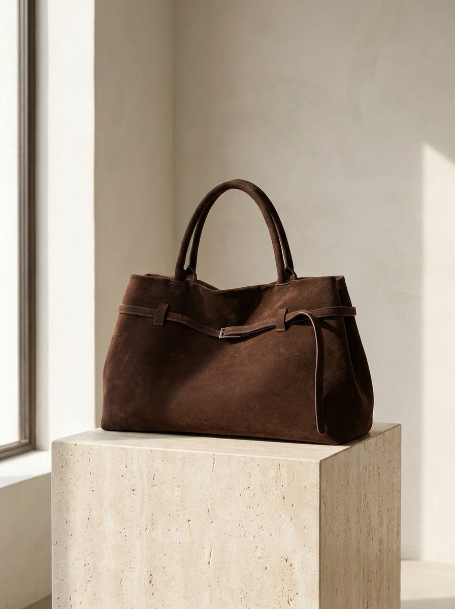 Valentina Suede Carryall Handbag