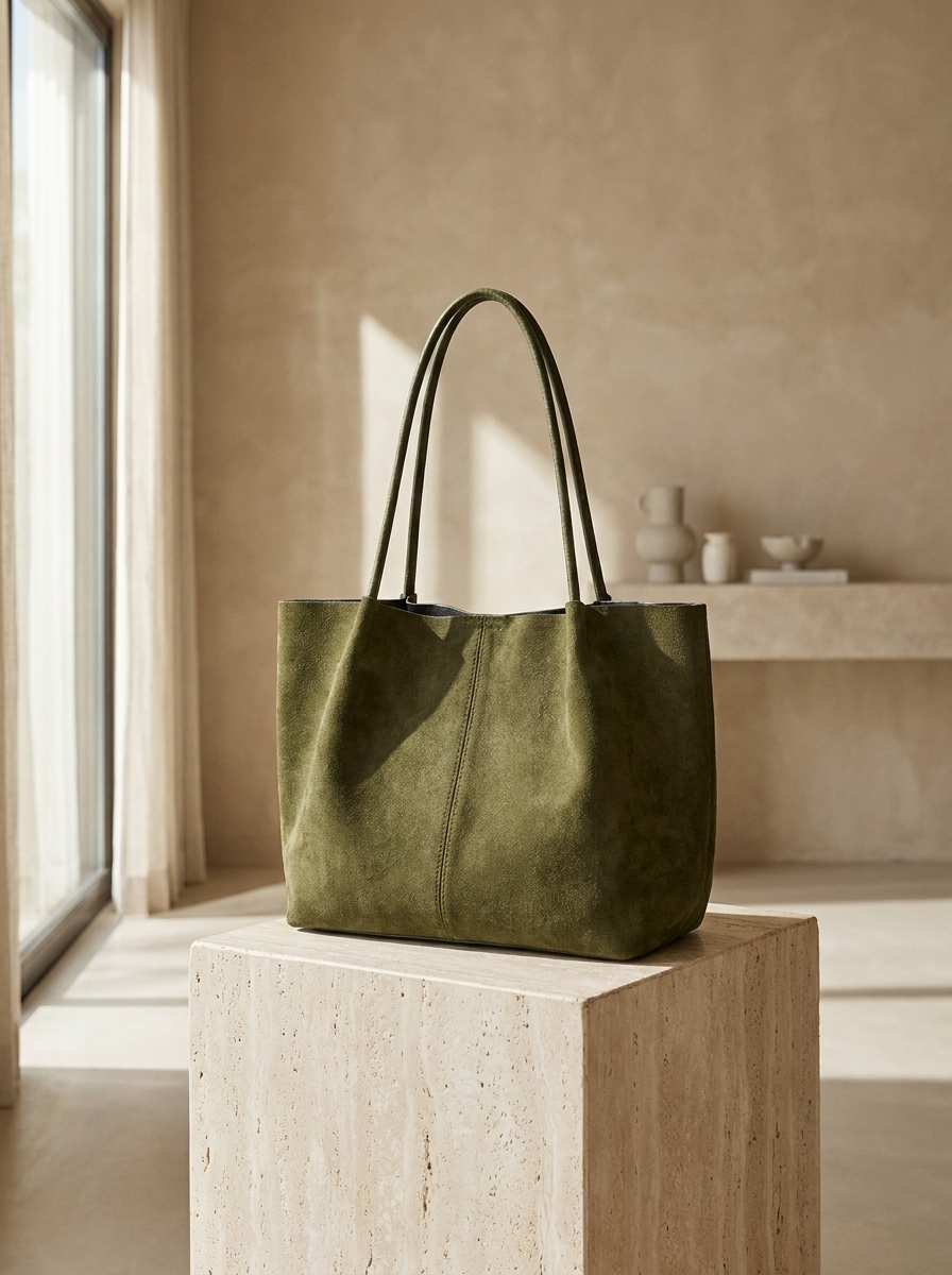 Cheska Everyday Suede Tote Bag