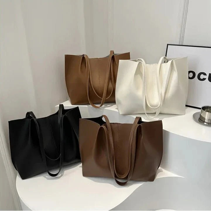 Eleanor oversized faux leather tote bag