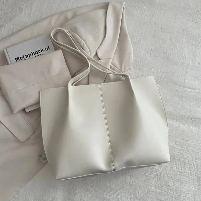 Eleanor oversized faux leather tote bag