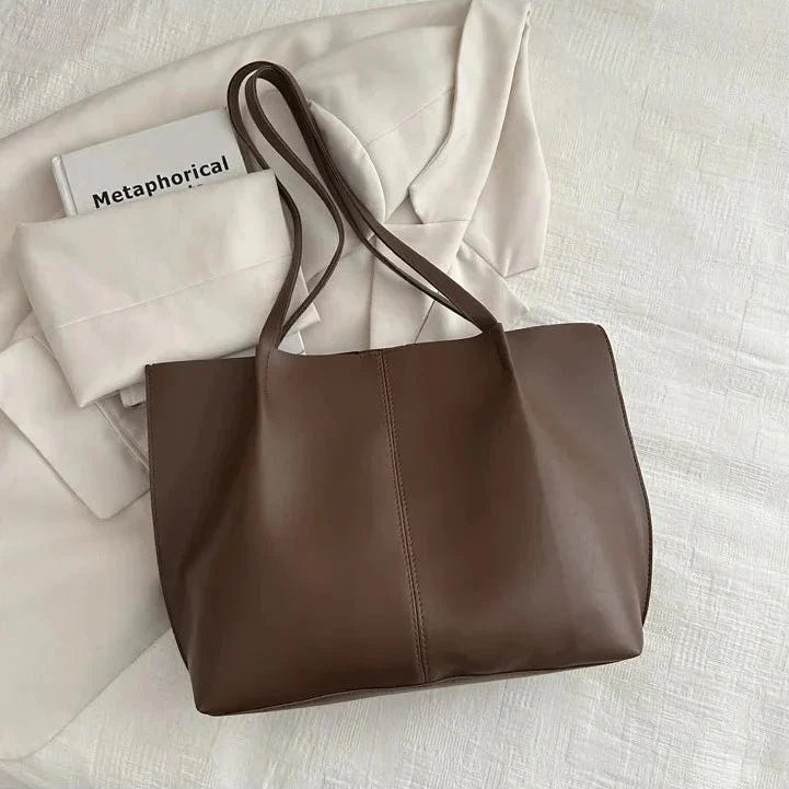 Eleanor oversized faux leather tote bag