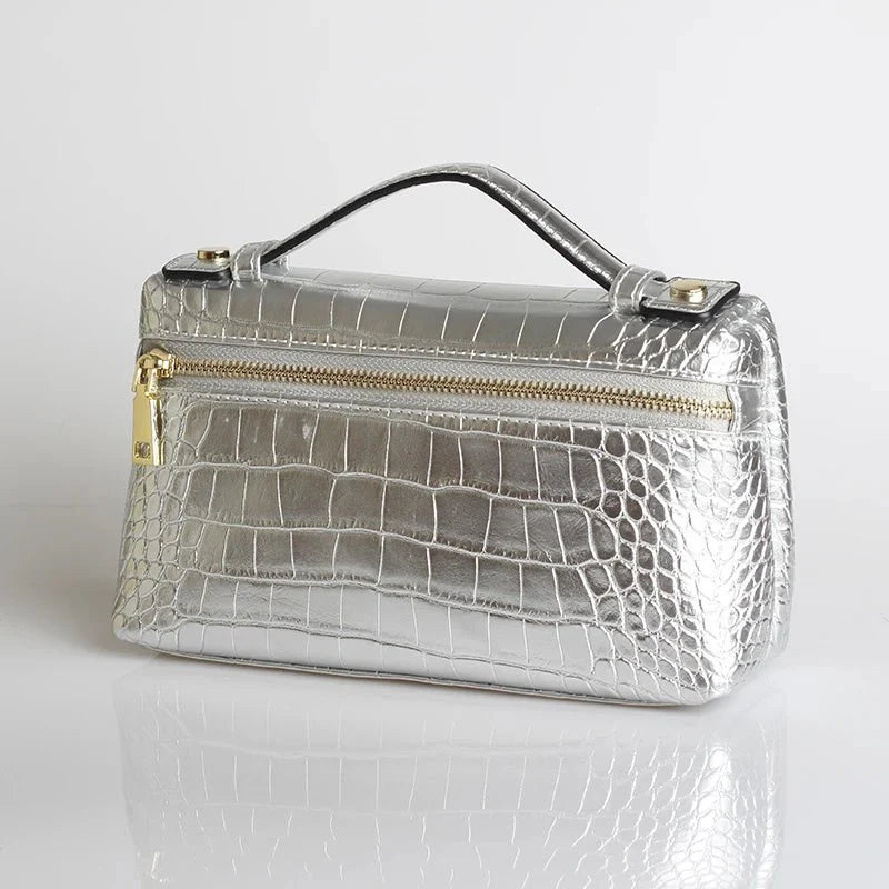 the Celeste Croc Clutch